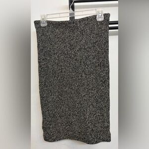 Ann Taylor Petite Black and White Textured Tweed Pencil Skirt Woman’s Size SP